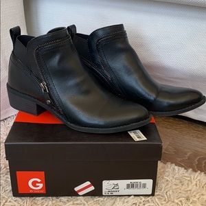 G by Guess black leather booties size 7.5 M